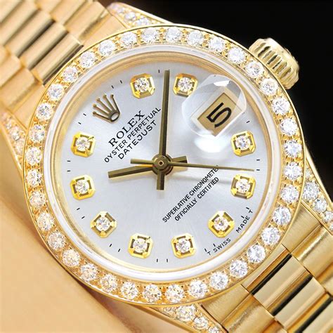 used rolex presidential diamond bezel